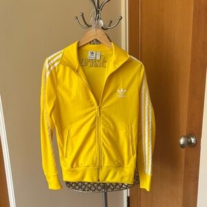 Adidas Bright Yellow Zip-Up Jacket